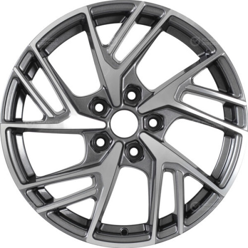 Колесный диск KHOMEN KHW1722 (Chery/Exeed) 6.5xR17 5x108 ET33 DIA60.1 насыщенный темно-серый полностью полированный