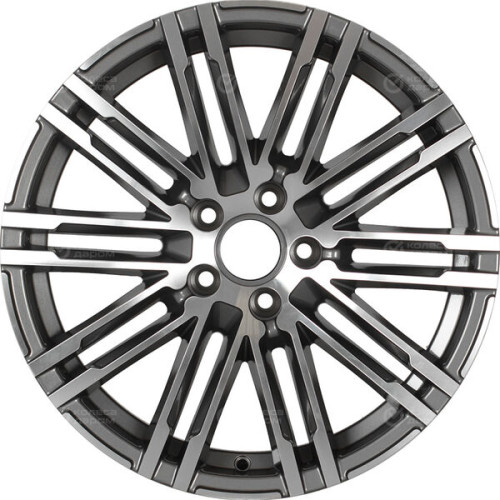 Колесный диск Replay PR13 8xR19 5x112 ET21 DIA66.6 глянцевый темно-серый с полированной лицевой частью