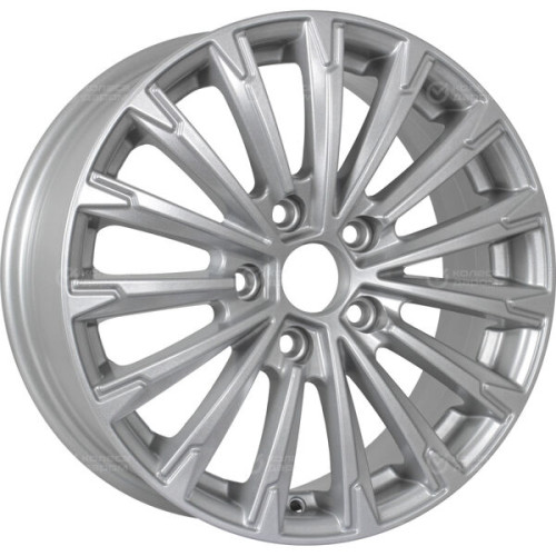 Колесный диск KDW KD1610 6.5xR16 5x108 ET50 DIA63.4 глянцевый серебристый
