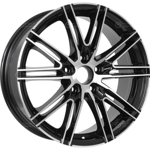 Колесный диск RST R187 7xR17 5x114.3 ET45 DIA54.1 глянцевый черный с полированной лицевой частью