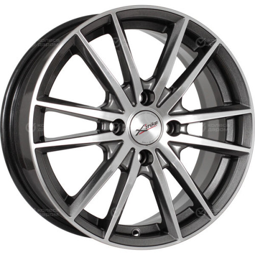 Колесный диск X-trike X129 6.5xR16 4x100 ET36 DIA67.1 темно-серебристый с полированной лицевой частью