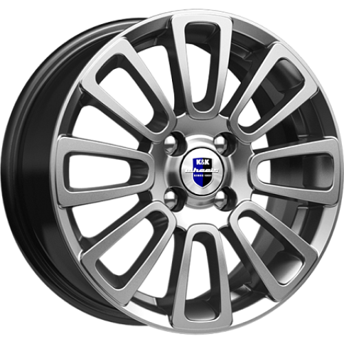Легковой диск КиК Неман 6x15 4x98 ET35 58,6 Дарк платинум