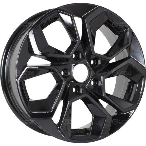 Колесный диск KDW KD1620 6.5xR16 5x112 ET45 DIA57.1 черный глянцевый