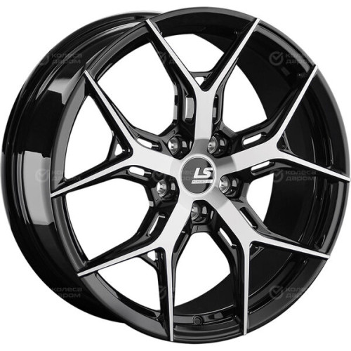 Колесный диск LS Forged FG14 10xR20 5x112 ET35 DIA66.6 черный глянцевый с полированной лицевой частью