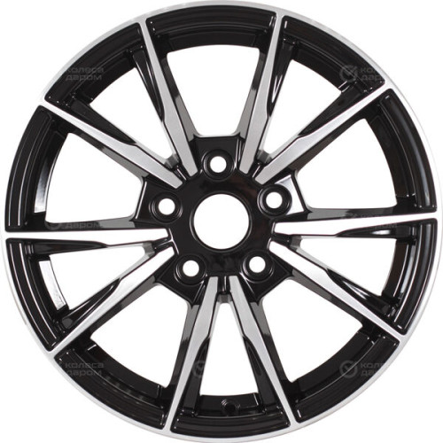 Колесный диск iFree Сион 6.5xR15 5x110 ET35 DIA65.1 чёрный глянцевый с полированной лицевой частью