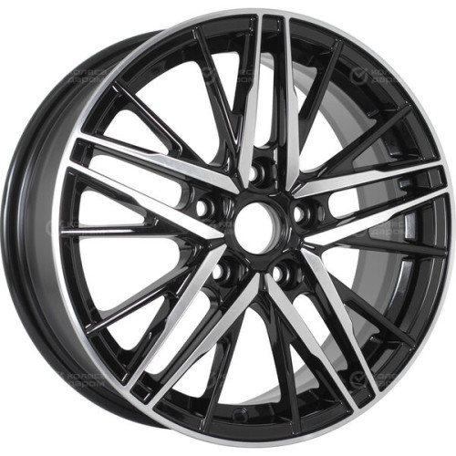 Колесный диск WUP Up108 6.5xR16 5x105 ET38 DIA56.6 черный глянцевый с полированными элементами лицевой поверхности