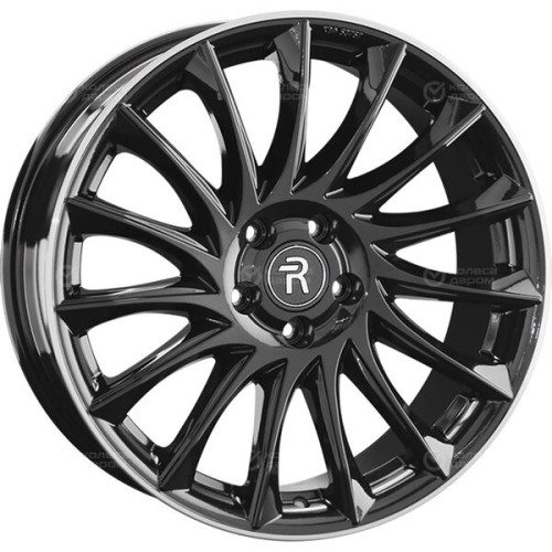 Колесный диск Replay B316 8xR19 5x112 ET30 DIA66.6 черный с полированным ободом