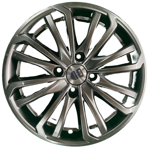 Легковой диск КиК Рим 6x15 4x108 ET18 65,1 Дарк платинум (уценка: замятие обода, 2 шт.)