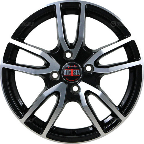 Колесный диск Alcasta M57 6xR15 4x100 ET46 DIA54.1 (уценка) черный полностью полированный