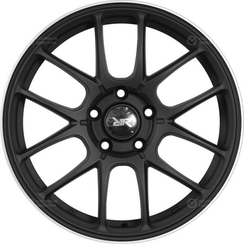 Колесный диск Race Ready CSSD2795 6xR14 4x100 ET38 DIA60.1 черный матовый с полированным ободом
