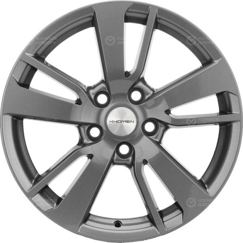 Колесный диск KHOMEN KHW1704 (ZV17_Qashqai) 7xR17 5x114.3 ET40 DIA66.1 насыщенный темно-серый