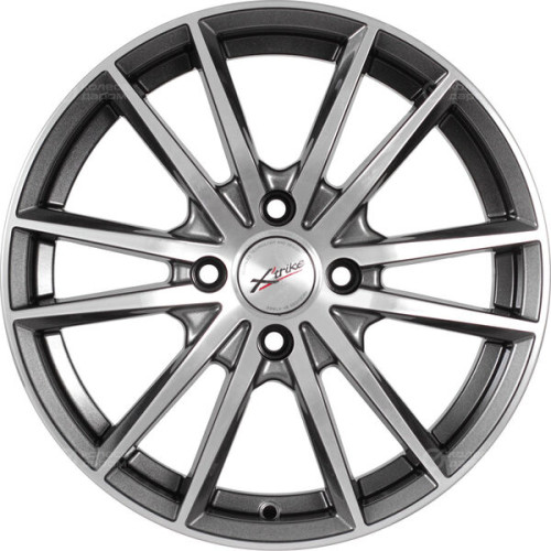 Колесный диск X-trike X129 6.5xR16 4x100 ET36 DIA67.1 темно-серебристый с полированной лицевой частью