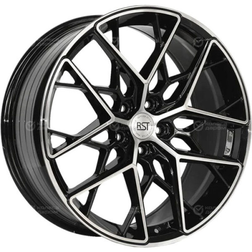 Колесный диск RST R092FF 8.5xR20 5x114.3 ET40 DIA67.1 глянцевый черный с полированной лицевой частью