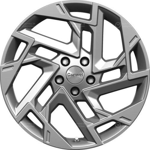 Колесный диск Carwel Кедон 270 7.5xR19 5x108 ET46 DIA63.35 темно-серебристый