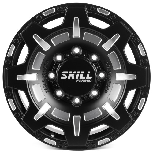 Легковой диск Skill Wheels SV308 8,5x17 8x165,1 ET25 121,3 чёрный матовый + полировка