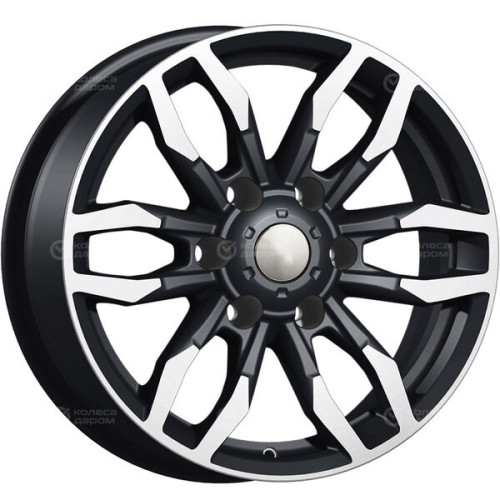 Колесный диск Carwel Немо 228 7.5xR17 6x139.7 ET30 DIA106.1 чёрный глянцевый с полированной лицевой поверхностью