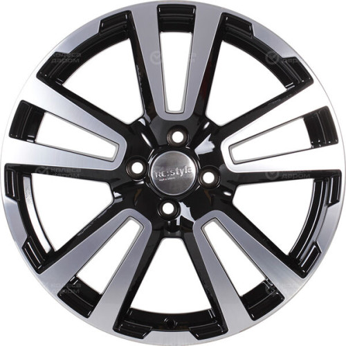 Колесный диск iFree Original КС874 (17_Vesta Cross) 6.5xR17 4x100 ET43 DIA60.1 черный глянцевый с полированными элементами лицевой поверхности