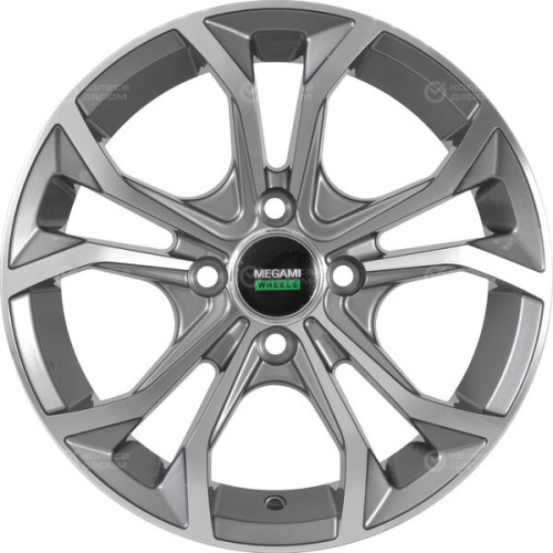 Колесный диск Megami MGM-33 6.5xR15 4x100 ET36 DIA60.1 насыщенный темно-серый полностью полированный