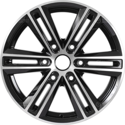 Колесный диск X-trike X124 7.5xR17 6x139.7 ET25 DIA106.1 черный глянцевый с полированной лицевой поверхностью