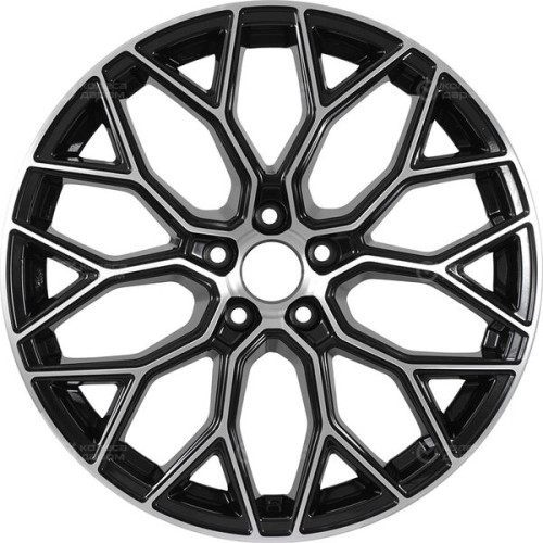 Колесный диск RST R198 6.5xR18 5x114.3 ET37 DIA66.5 глянцевый черный с полированной лицевой частью