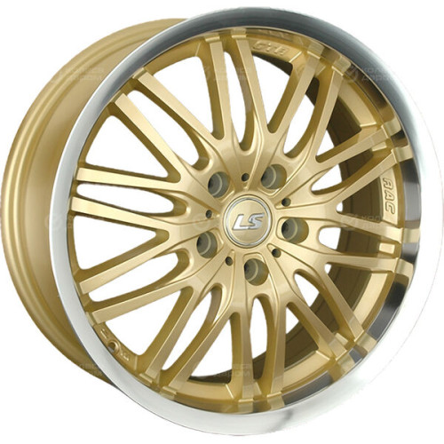Колесный диск LS LS 562 7.5xR17 5x114.3 ET40 DIA73.1 золотистый с полированным ободом