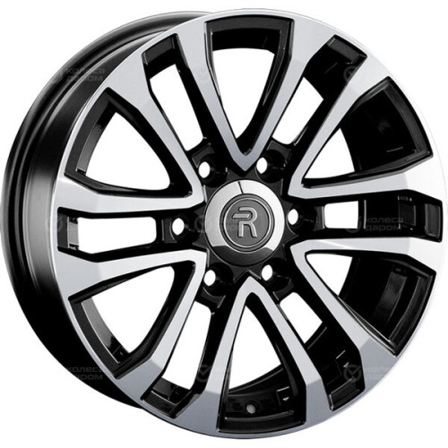 Колесный диск Replay TY309 7.5xR17 6x139.7 ET30 DIA106.1 черный глянцевый с полированной лицевой частью