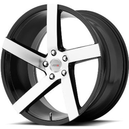 Легковой диск Vissol V-080L 8,5x19 5x100 ET45 57,1 Black With Machined Face