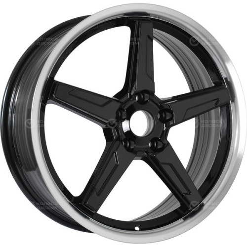 Колесный диск RST R149 7.5xR19 5x108 ET46 DIA63.3 черный с алмазной проточкой по радиусу