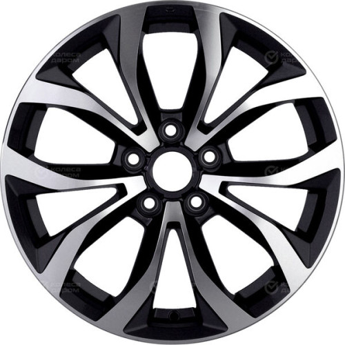 Колесный диск Replay B320 7xR18 5x112 ET22 DIA66.6 черный с полированной лицевой стороной