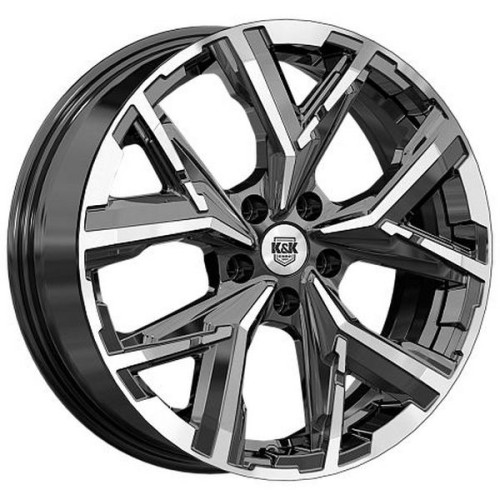 Легковой диск КиК Айона (КС1169) 6,5x18 5x112 ET38 66,6 Алмаз черный