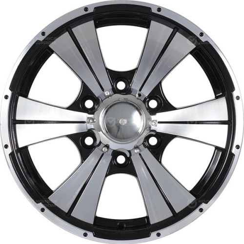 Колесный диск NEO 652 7.5xR16 5x139.7 ET0 DIA108 (уценка) глянцевый черный с полированной лицевой частью