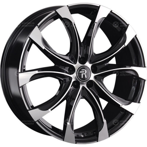 Колесный диск Replay TY73 9.5xR22 5x150 ET45 DIA110.1 черный глянцевый с полированной лицевой частью