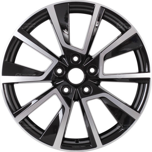 Колесный диск KHOMEN KHW1802 (ZV18_RAV4) 7xR18 5x114.3 ET35 DIA60.1 глянцевый черный с полированной лицевой частью