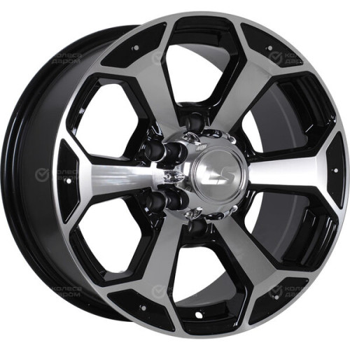 Колесный диск LS LS 187 7.5xR18 6x139.7 ET46 DIA67.1 черный полностью полированный