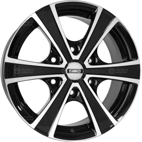 Колесный диск NEO 647 7xR16 6x139.7 ET38 DIA67.1 глянцевый черный с полированной лицевой частью