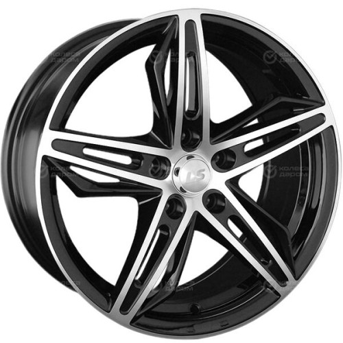 Колесный диск LS LS 756 7.5xR17 5x114.3 ET45 DIA73.1 черный полностью полированный