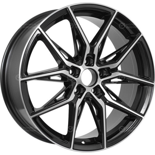 Колесный диск RST R247 7xR17 5x114.3 ET40 DIA66.1 глянцевый черный с полированной лицевой частью