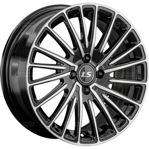 Колесный диск LS LS 1356 7xR16 4x98 ET28 DIA58.6 черный полностью полированный