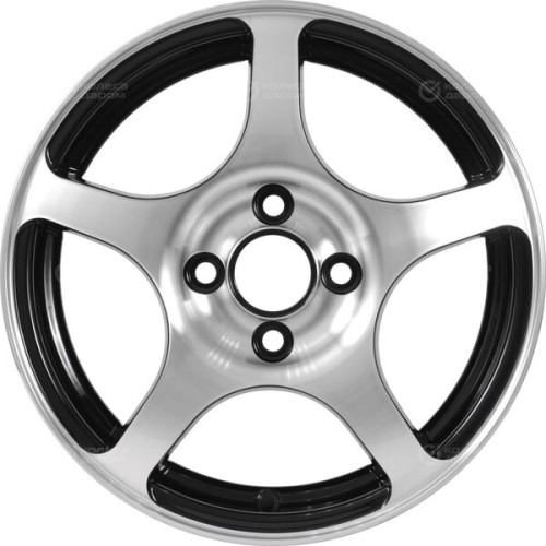 Колесный диск X-trike X103 5.5xR14 4x100 ET45 DIA67.1 черный глянцевый с полированной лицевой поверхностью
