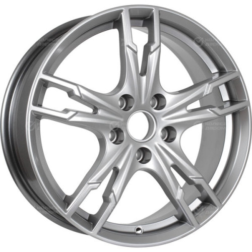 Колесный диск КиК Солар 7xR17 4x100 ET38 DIA67.1 глянцевый серебристый