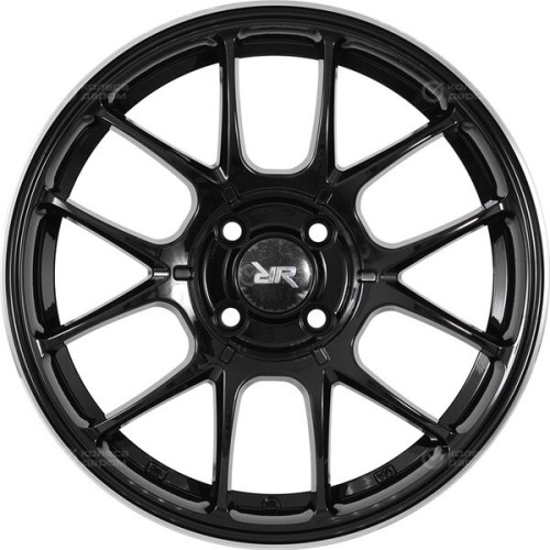 Колесный диск Race Ready CSSD2795 6xR14 4x98 ET35 DIA58.6 черный глянцевый с полированным ободом