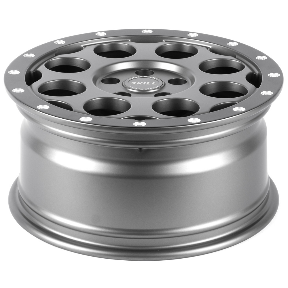 Легковой диск Skill Wheels SV607 8,5x18 5x120 ET45 65,1 Графит матовый + матовый обод + полированные болты