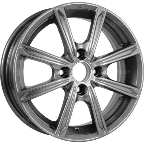 Колесный диск КиК Флэш 5xR14 4x98 ET35 DIA58.5 темно-серебристый