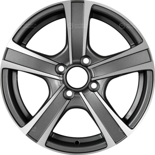 Колесный диск Tech Line 539 6xR15 5x100 ET38 DIA57.1 серый с алмазной проточкой