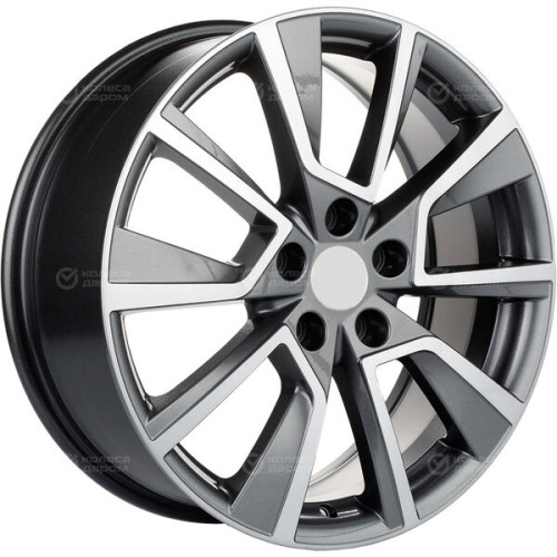 Колесный диск Carwel Чаны 1802 7xR18 5x114.3 ET48.5 DIA67.1 серый с полированной лицевой частью