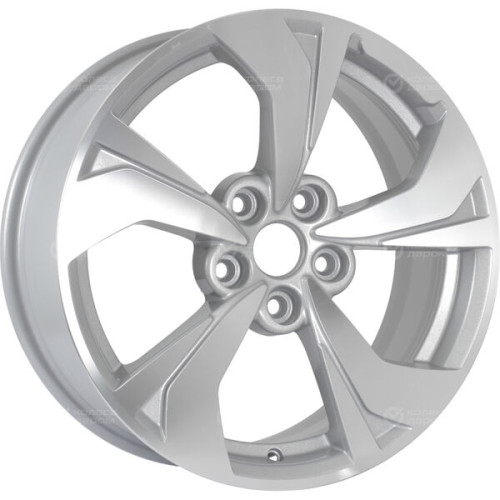 Колесный диск KHOMEN KHW1724 (Qashqai) 7xR17 5x114.3 ET40 DIA66.1 серебристый полностью полированный
