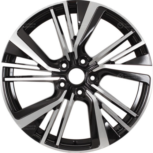 Колесный диск Replay HV56 7xR19 5x114.3 ET40 DIA66.6 черный глянцевый с полированной лицевой частью