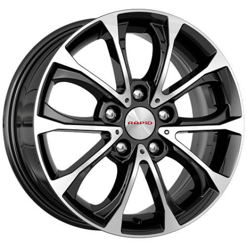 Легковой диск КиК Urals (КС732) 6,5x15 5x108 ET50 63,35 Алмаз черный