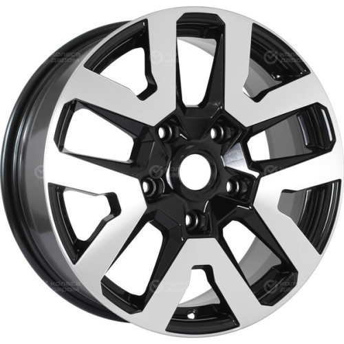 Колесный диск iFree Original Трикстер (Niva) 7xR17 5x139.7 ET40 DIA98 черный глянцевый с полированными элементами лицевой поверхности