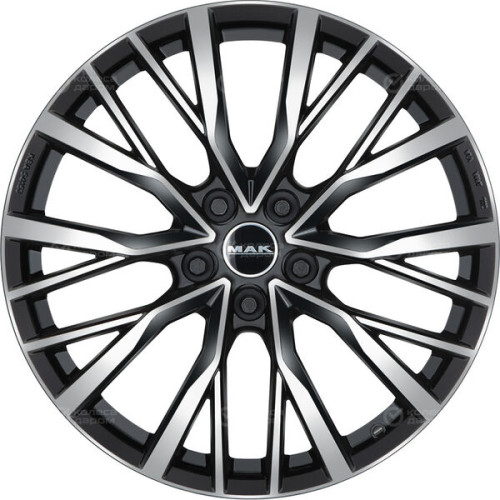 Колесный диск MAK Kent 8.5xR20 5x108 ET42 DIA63.4 чёрный глянцевый с полированной лицевой частью